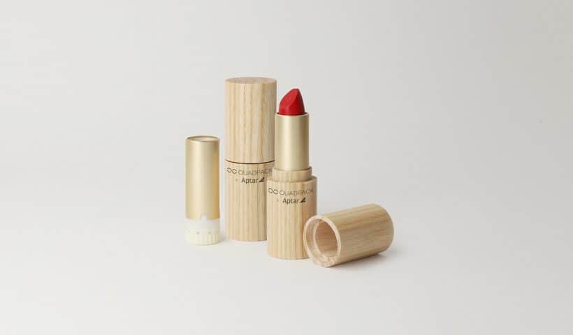 Quadpack Aptar Iconic Woodacity lipstick