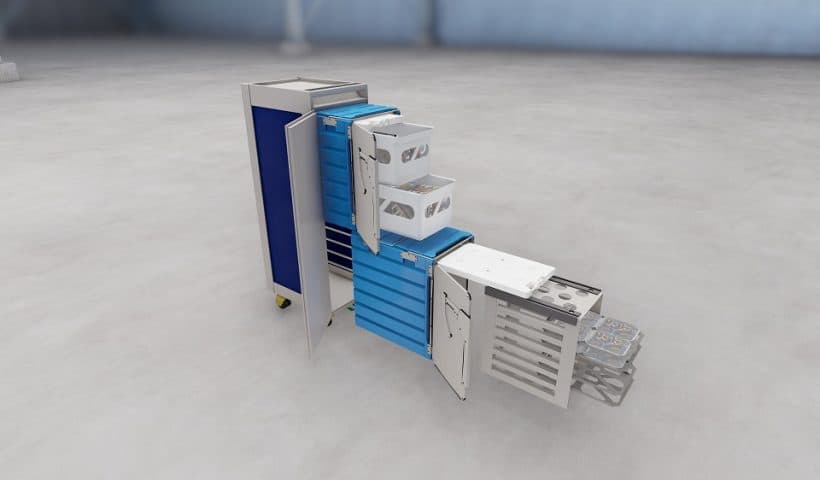 An exploded shot of the Tower Cold Chain Airline Insulated Box (AIB)